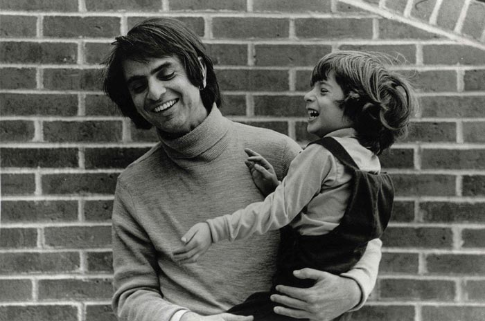 Carl Sagan and his son, Nick