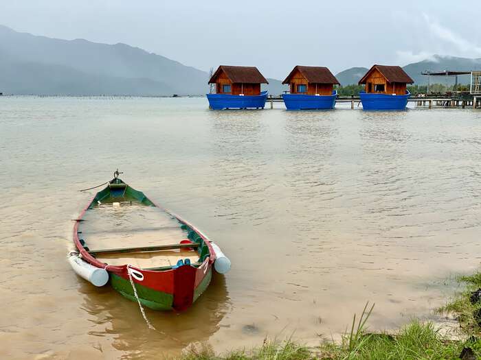 Boats on the lagoon