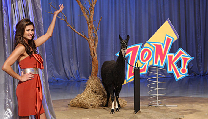 A goat is revealed on “Let’s make a deal”
