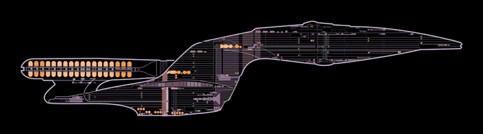 Schematic of the Enterprise D