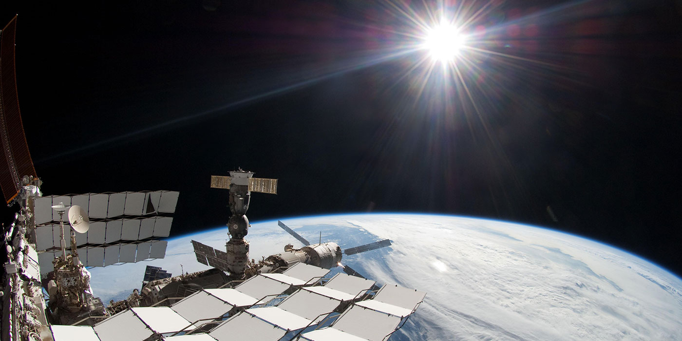 Sun as seen from International Space Station in 2011